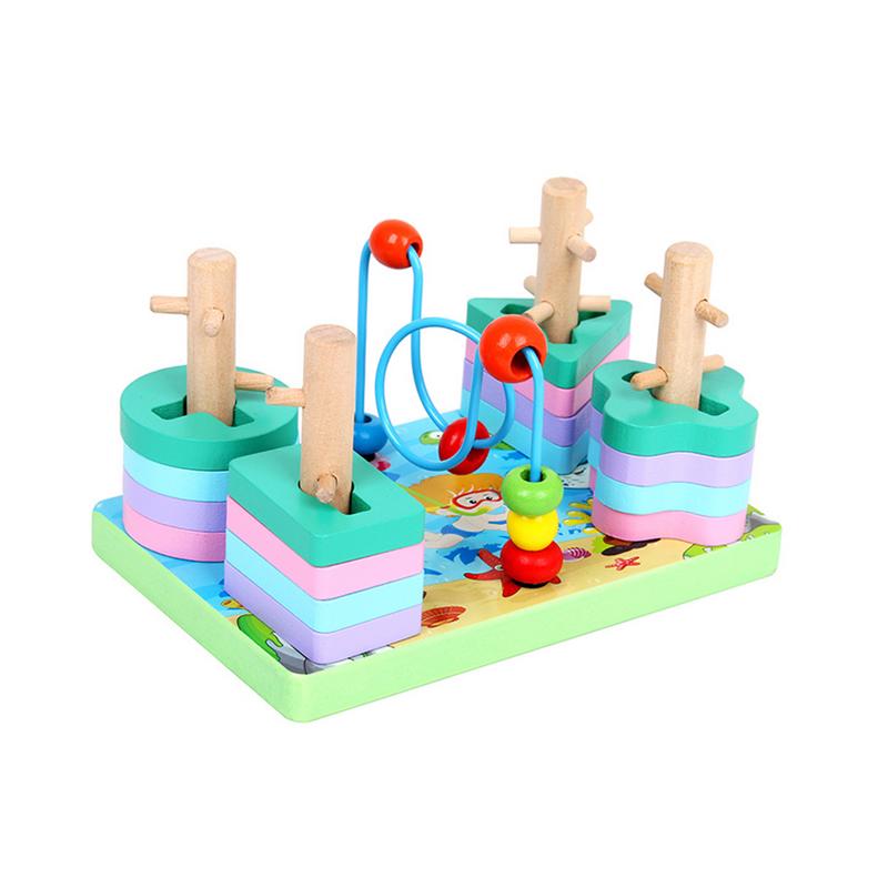 Stacking Toys Kids Wooden Shapes